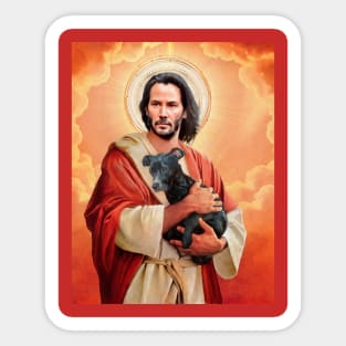 Saint Keanu Reeves Sticker